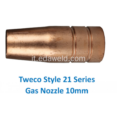 21-37 Tweco Style Gas Ugello 10mm